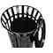 Alpine Industries Outdoor Metal Waste Receptacle - 38 Gallon Black ALP479-38 - alternate 4